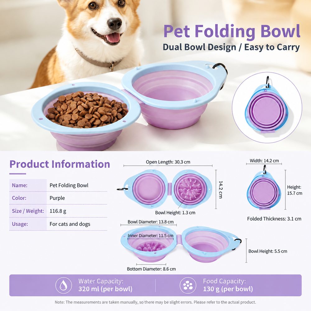 Folding Outdoor Pet Bowl
